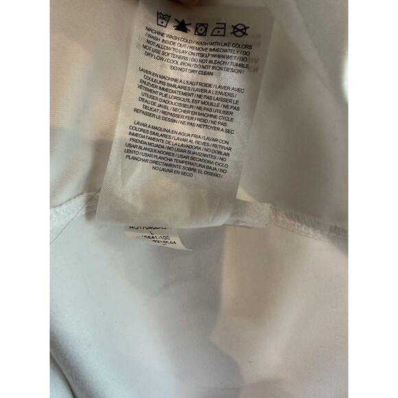 NIKE Dri-fit Men’s Golf Polo Short Sleeved shirt White with Black Logo‎ Sz Large - Picture 5 of 11